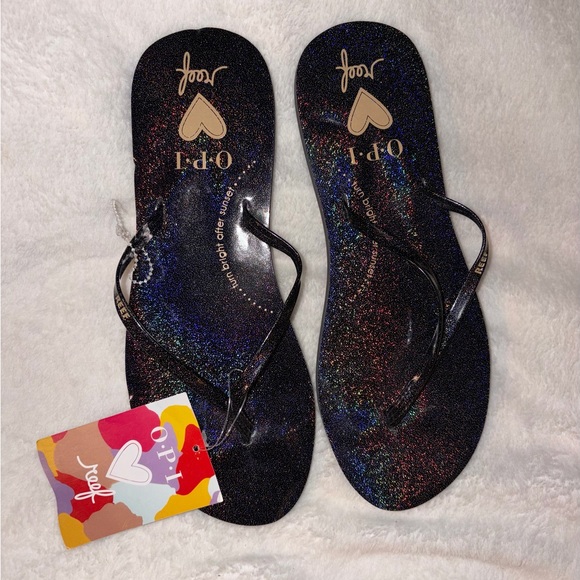 Reef Shoes - REEF Sandals x OPI Turn Bright After Sunset sz 8 NWT!